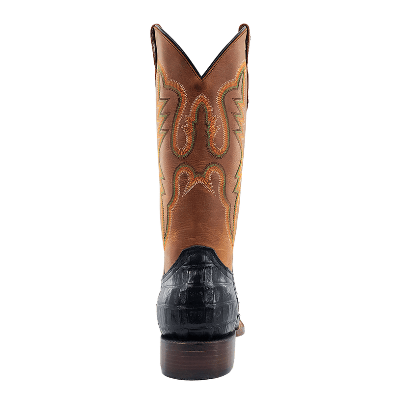 Men's R. Watson Black Caiman Tail Gator Boots