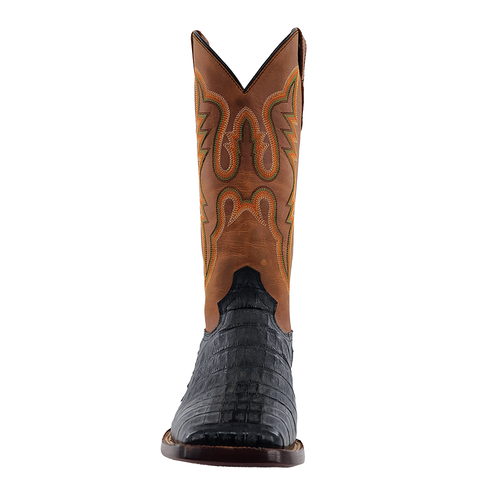 Men's R. Watson Black Caiman Tail Gator Boots