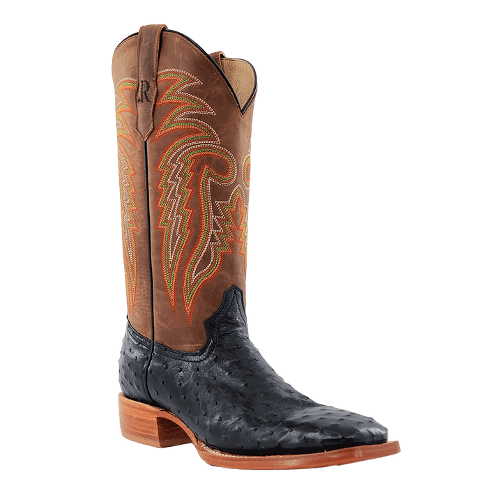 Men's R. Watson Black Full Quill Ostrich