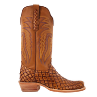 Men's R. Watson Cognac Pirarucu Brown Western Boot