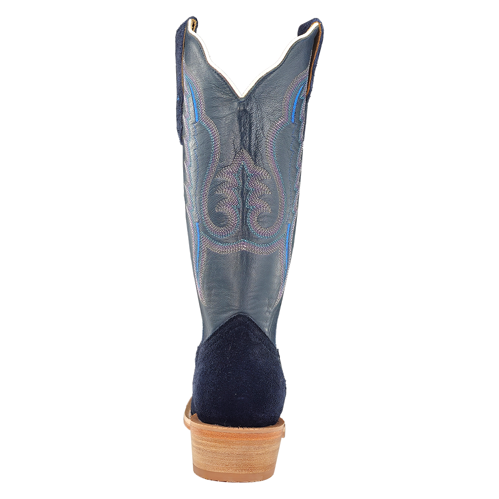 Ladies R.Watson Dark Blue Roughout Boots