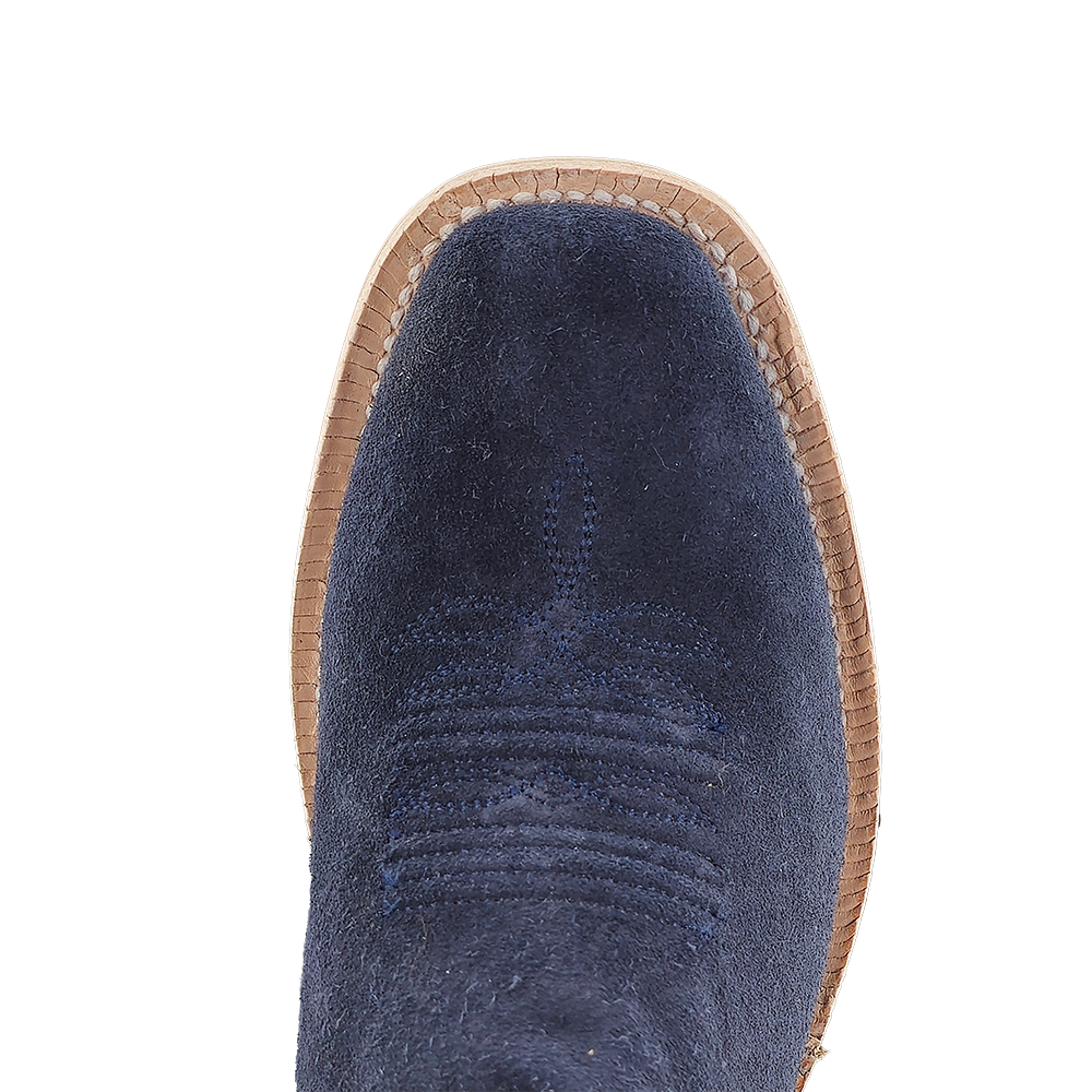 Ladies R.Watson Dark Blue Roughout Boots