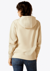 Ladies Ariat Oyster Grey Stitch Hoodie