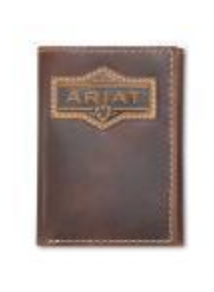 Ariat Trifold Brown Patch Wallet