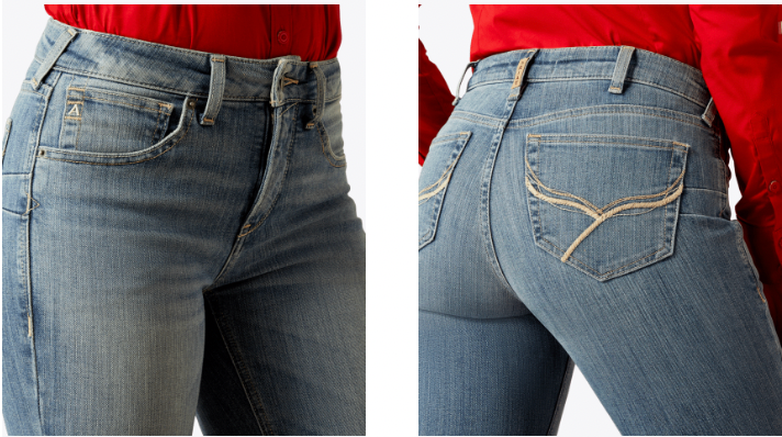 Ladies Ariat High Rise Cecilia Boot Cut Jeans