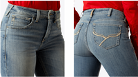 Ladies Ariat High Rise Cecilia Boot Cut Jeans