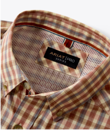 Men's Ariat Dave Tan Plaid Shirt