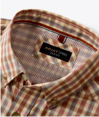 Men's Ariat Dave Tan Plaid Shirt