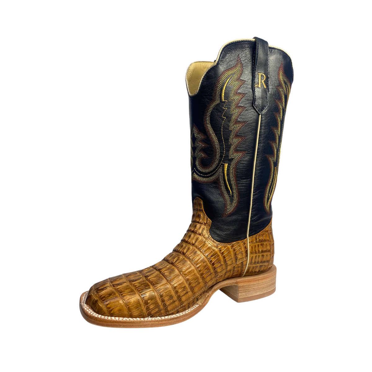 Men s R. Watson Saddle Hornback Caiman Tail Boot