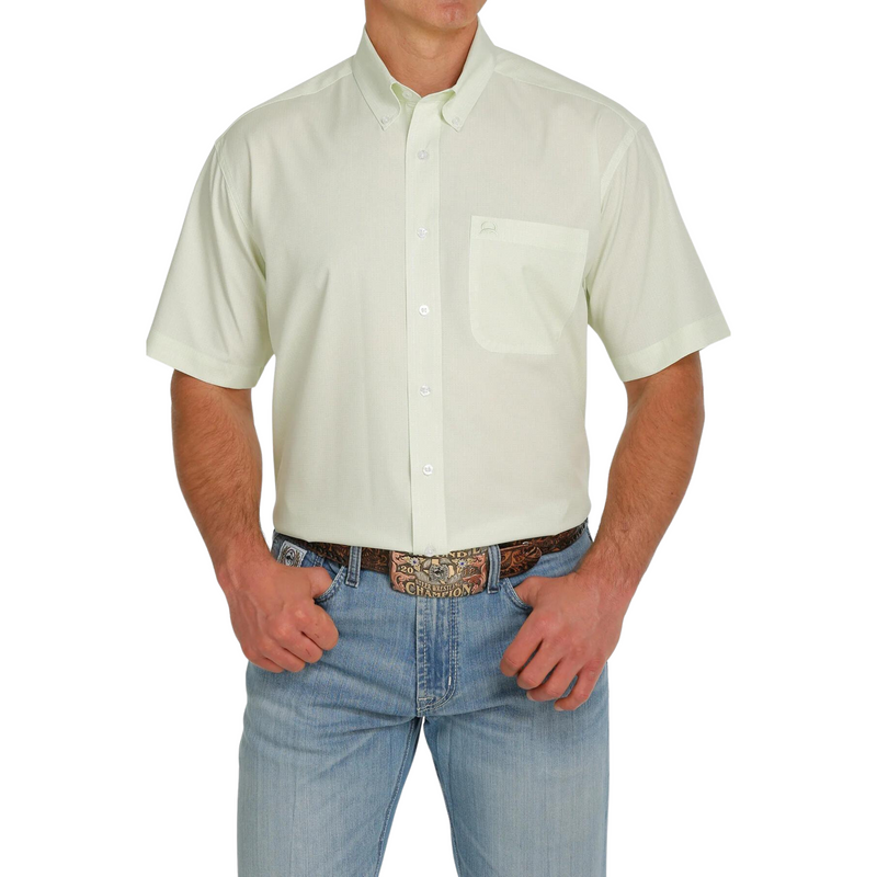Men's Cinch Lime Print Arenaflex Short Sleeve Shirt