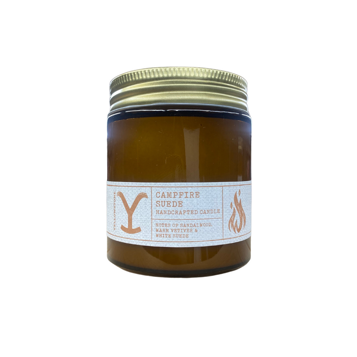 Yellowstone Campfire Suede Candle