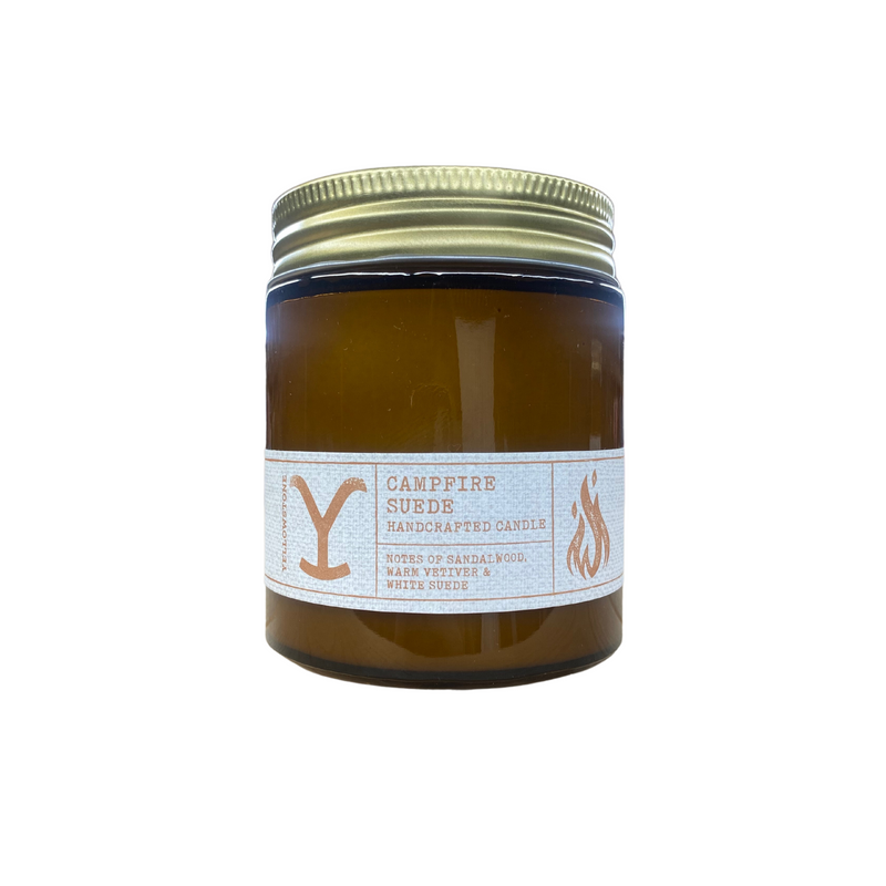 Yellowstone Campfire Suede Candle