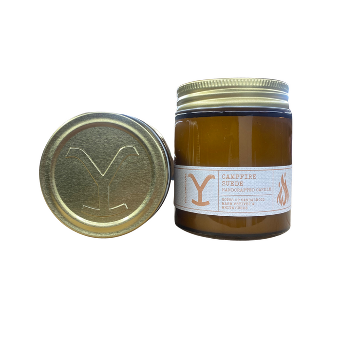 Yellowstone Campfire Suede Candle