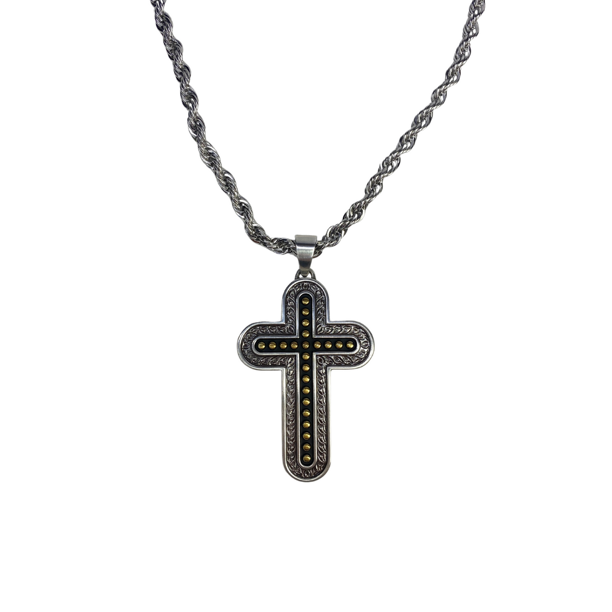 Men's Antique Cross Necklace