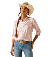 Ladies Venttek Pink Boa Western Shirt