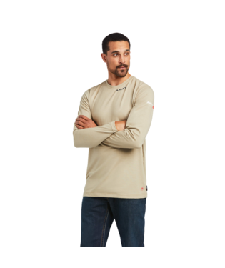 Men's Ariat FR Baselayer Long Sleeve T-Shirt Khaki