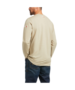 Men's Ariat FR Baselayer Long Sleeve T-Shirt Khaki