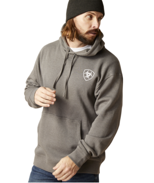 Men's Triangle US Pride Heather Grey Hoodie