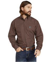 Men's Ariat Barrett Classic Fit Chocolate Shirt