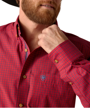 Men's Ariat Pro Series Procter Weg Red Shirt