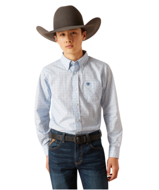 Boy's Penley Blue Classic Fit Shirt
