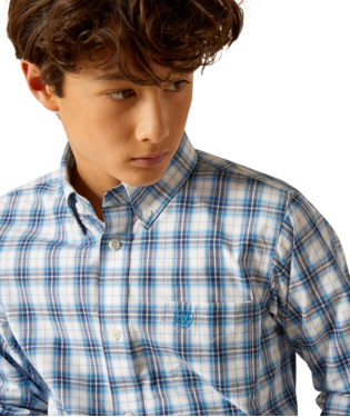 Boy's Pro Series Phoniex Classic Fit Blue Shirt