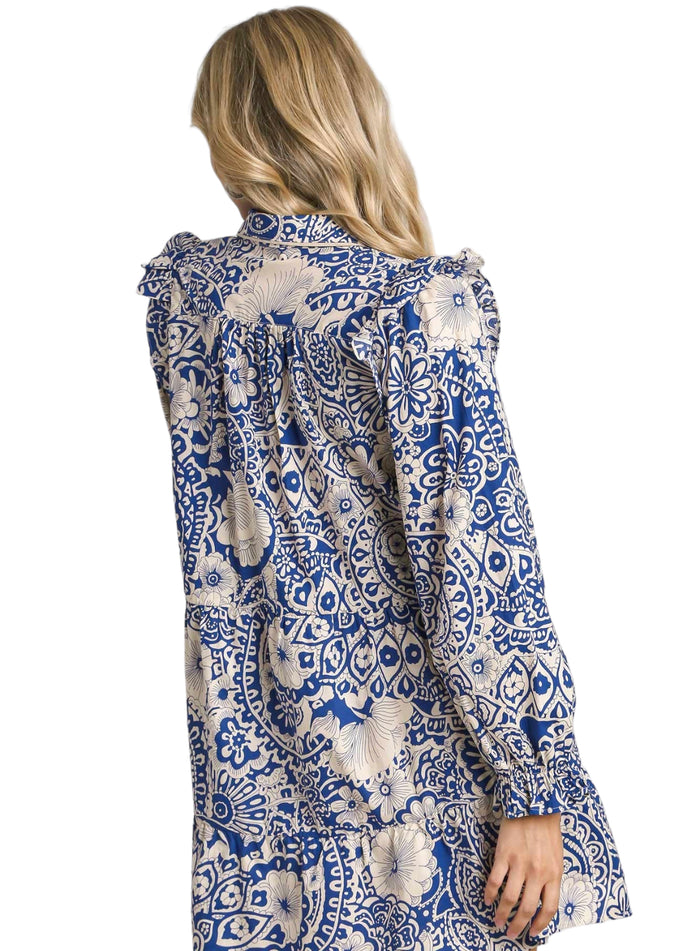 Women's Blue Mix Dress