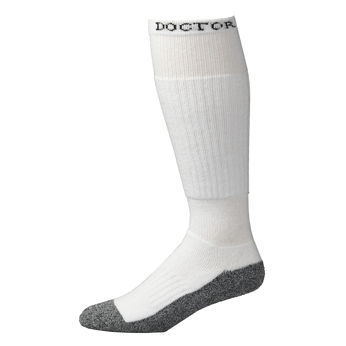 Boot Doctor Men's OTC Full Cushion 2 Pack White Socks