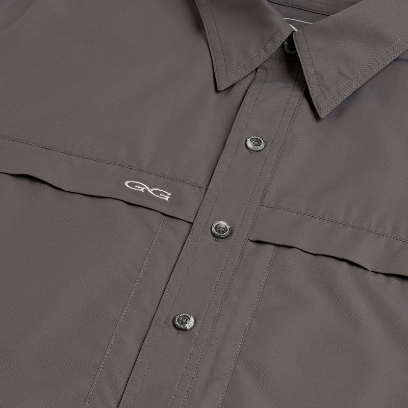 Men's Game Guard GunMetal MicroFiber Long Sleeve Shirt