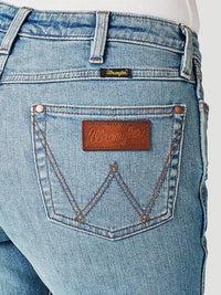 Women's Wrangler Retro® Green Jean: Women's High Rise Trouser Jean, Emma