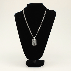 Twister 24" Cross Dog Tag Necklace