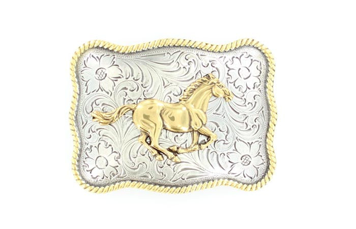 Nocona Running Horse Belt Buckle