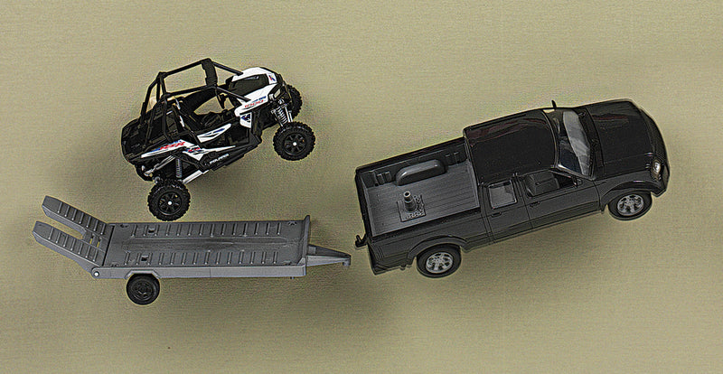 Pick Up Truck & Trailer w/Side by Side ATV