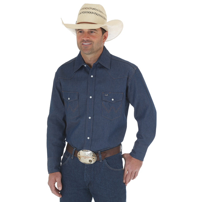 Men's Wrangler Authentic Cowboy Cut® Denim Work Shirt