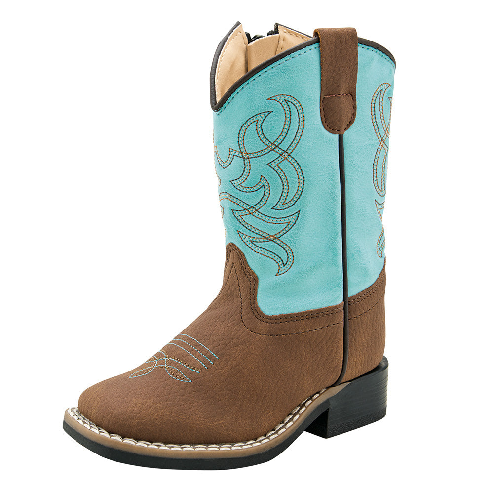 Infant Jama Turquoise Square Toe Boot