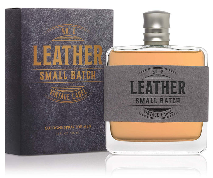 Leather No. 2 Small Batch Vintage Label Cologne