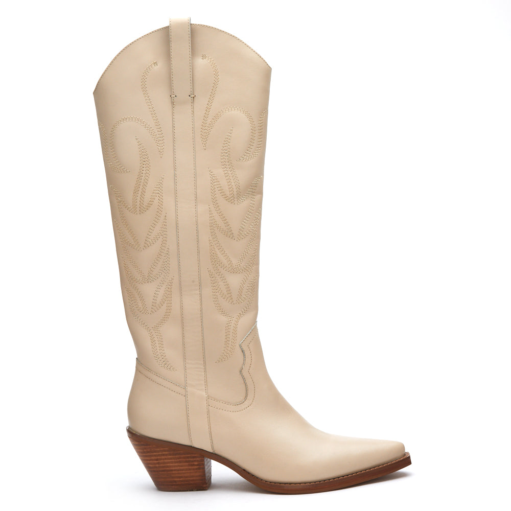 Women's Matisse Agency Ivory Leather Boot