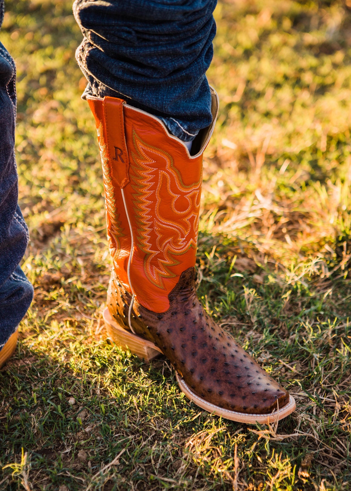 Men's R. Watson Full Quill Ostrich Boot