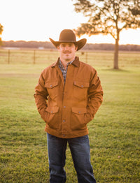 Men's Cinch Brown Canvas Jacket