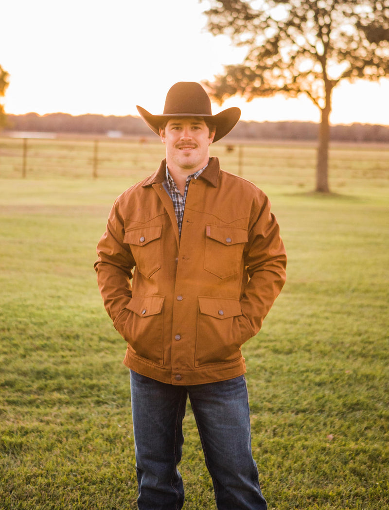 Men's Cinch Brown Canvas Jacket