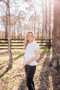 Women's Ruffle Short Sleeve Top