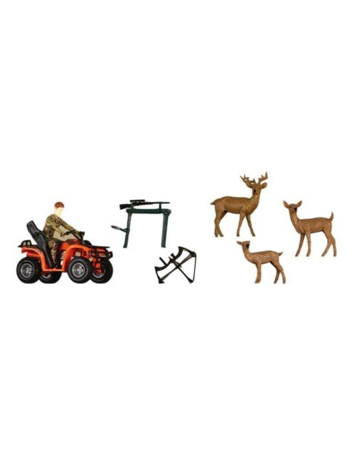 Hunter With 4-Wheeler And Deer