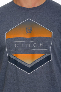 Men's Cinch Heather Blue Short Sleeve Tee