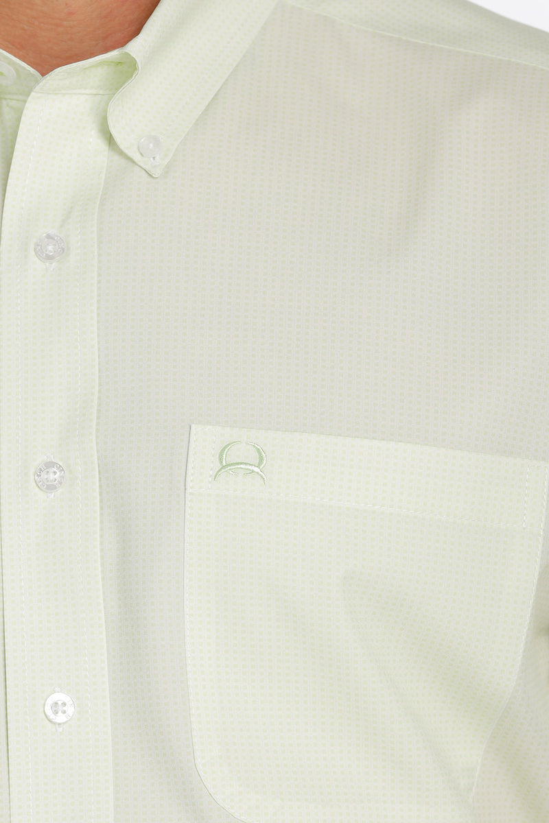 Men's Cinch Lime Print Arenaflex Short Sleeve Shirt