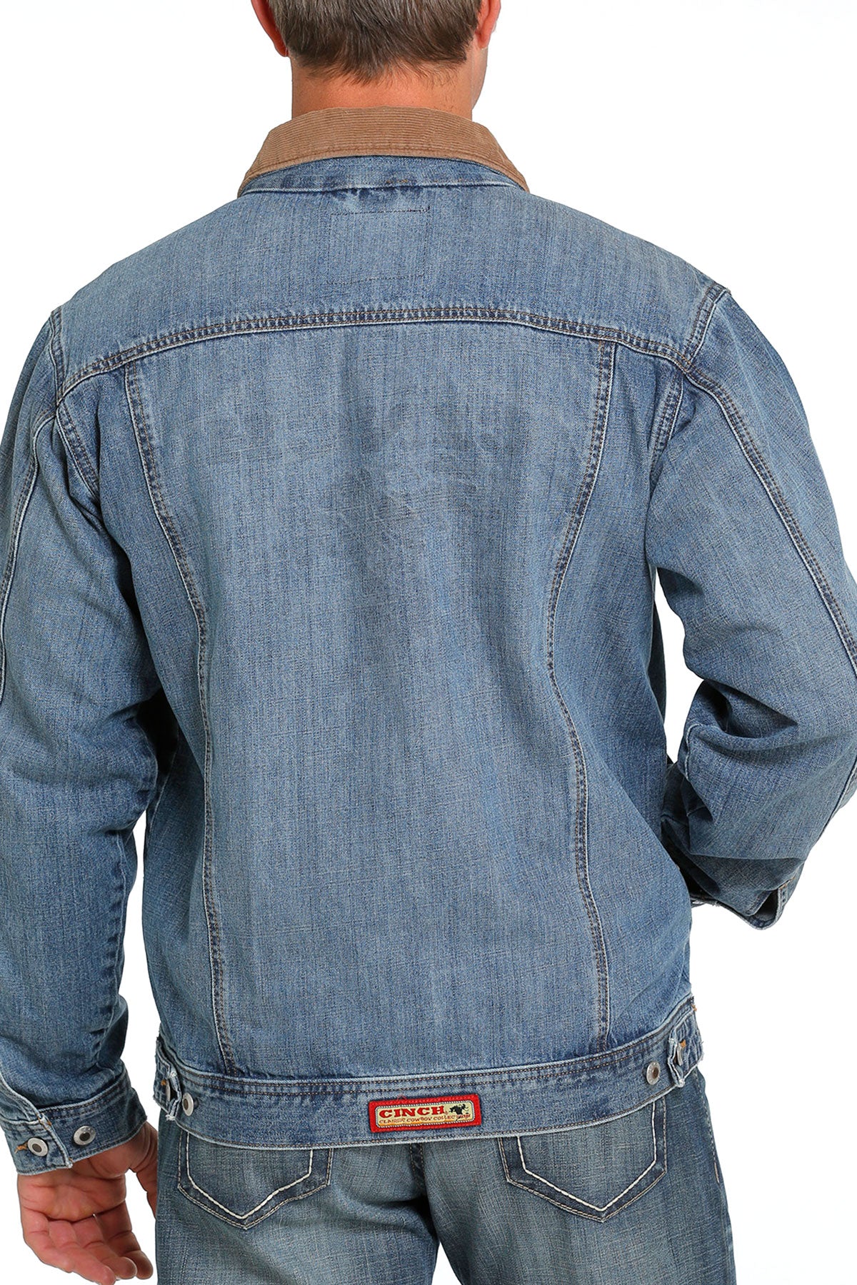 Men's Cinch Denim Trucker Jacket- Indigo