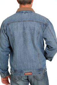 Men's Cinch Denim Trucker Jacket- Indigo