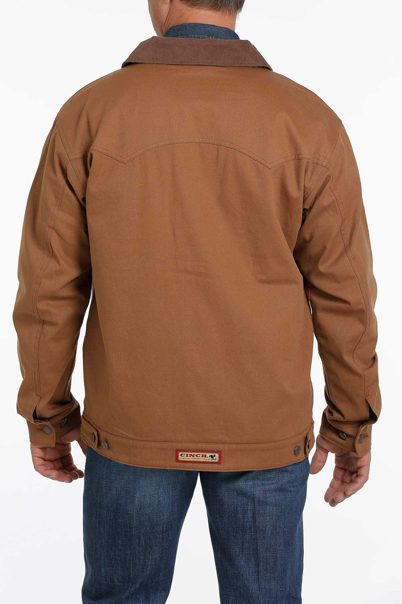 Men's Cinch Brown Canvas Jacket