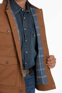 Men's Cinch Brown Canvas Jacket