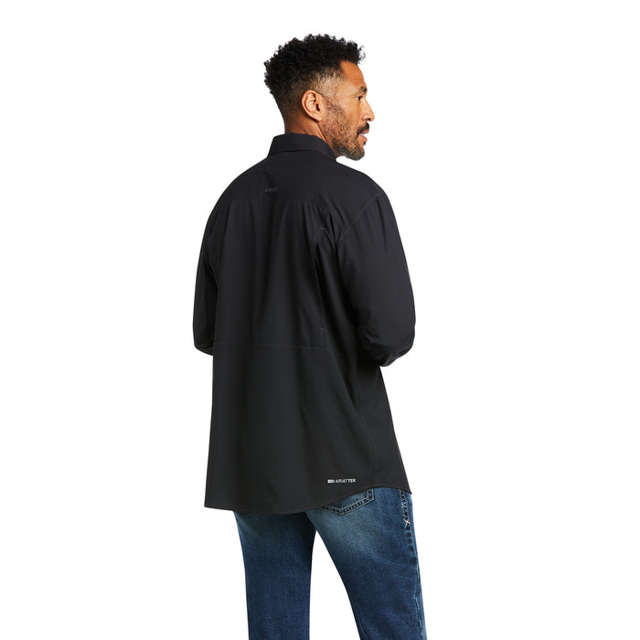 Men's Ariat VentTek Outbound Classic Fit Black Long Sleeve Shirt