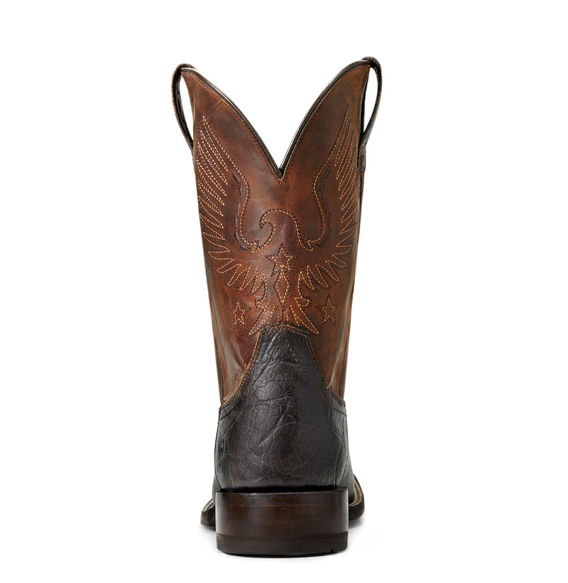 Men's Ariat Circuit Eagle Real Brown Square Toe Boot